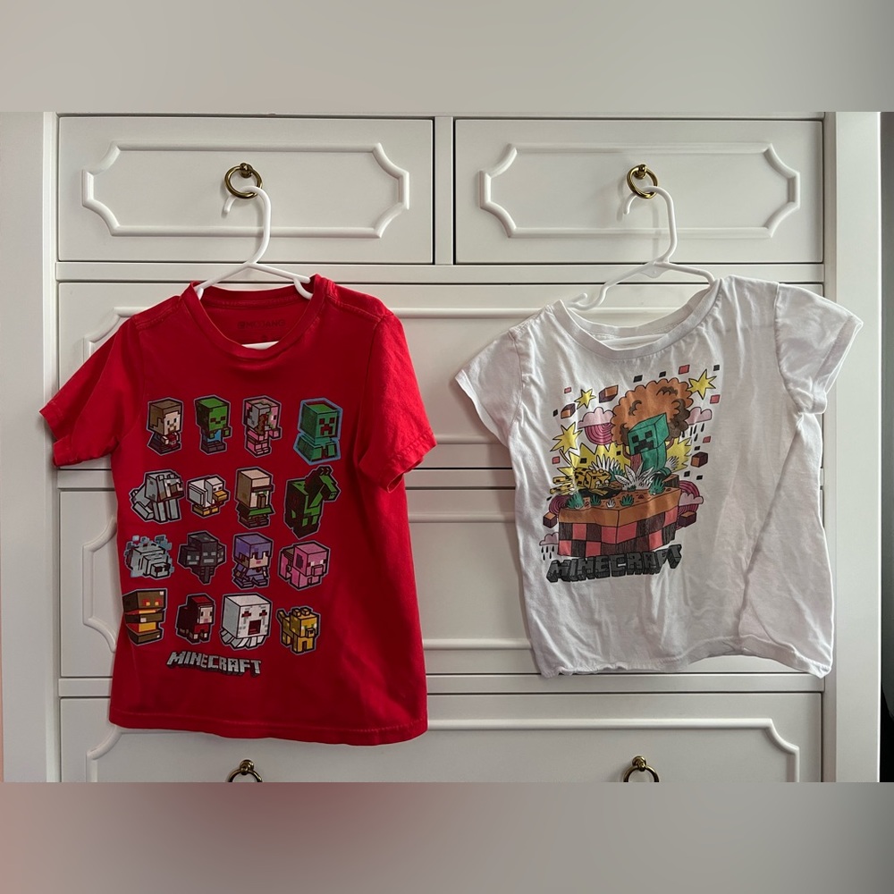 Boy & Girl Twins Minecraft Tees 5/6